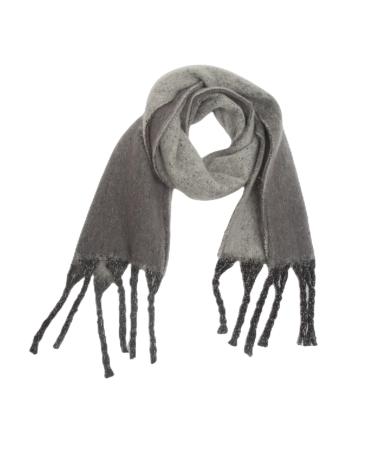 Hanxiulin ladies scarf triangular scarf winter scarf cozy scarves long scarf large cashmere scarf neck warmer triangular cloth unit size gray