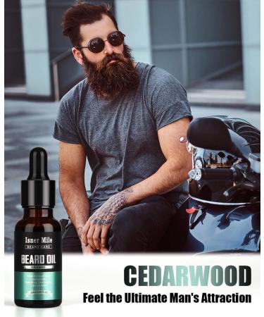4 Pack Beard Oil Set for Men - Cedarwood, Sandalwood, Sage, Sweet Orange - Leave in Conditioner for Growth, Softening, and Strength - Perfect Stocking Stuffers Gifts for Him - Buy Online on GoSupps.com