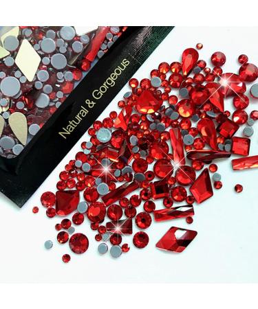 Mixed Flat Bottom Nail Art Rhinestones Set DIY Nails Decor For Nail Enthusiasts And Professional Artists Mine black - Buy Online on GoSupps.com