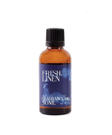 Mystic Moments | Fresh Linen Fragrance Oil - 50ml - Perfect for Soaps Candles Bath Bombs Oil Burners Diffusers and Skin & Hair Care Items Linen 50ml