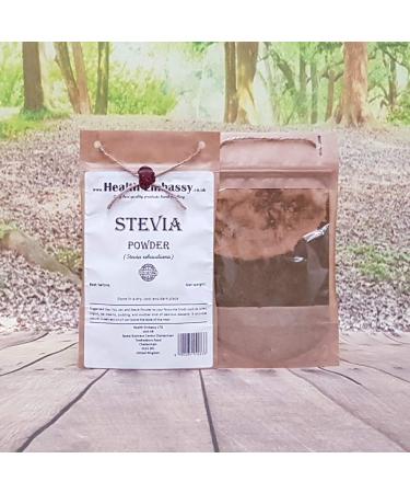 Health Embassy Stevia Powder 25g - Natural Sweetener | Organic Stevia Rebaudiana for Healthy Living - Buy Online on GoSupps.com