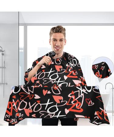 Waterproof Barber Cape - Love & Heart Pattern | Cheetah Haircut Bib for Men & Women | Unisex Hair Cutting Cape - Shop Now - Buy Online on GoSupps.com