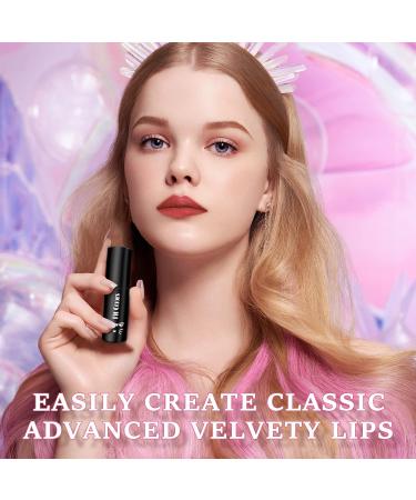 Meilury Lip Stain Set - 5 Colors Peel Off Mask Lip Gloss & Tattoo Tint Matte Lipstick for Long-Lasting Waterproof Stain - Women's Non-Stick Cup Lip Tint (5 Colors) - Buy Online on GoSupps.com