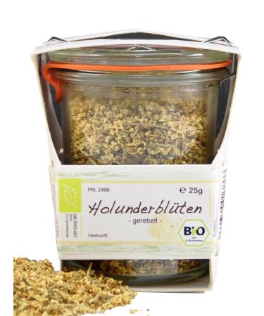 Dried organic flowers in a jar | Hand-made flower tea | Reusable tea gift | Premium quality elderflowers