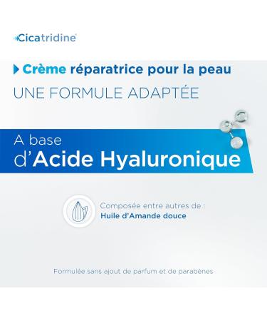 Cicatridin - Hyaluronic Acid Cream - Promotes skin healing - Repairs and moisturizes - Irritation and redness - Fragrance an - Buy Online on GoSupps.com