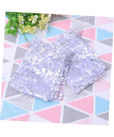 Anneome 100pcs Wedding Candy Pouch Mini Party Bags Packing Bag Bride Christmas Chocolate Candies 7X9cm Silver - Buy Online on GoSupps.com