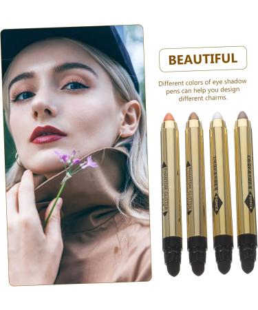 BIUDECO 4pcs Highlighter Eyeshadow Pencil Eyeshadow Stick Women Cosmetics Brightening Stick Plastic Make up - Buy Online on GoSupps.com