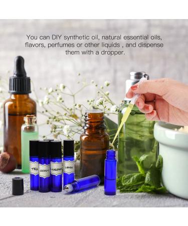 Blue Essential Oil Roller Bottles - 48-Pack for Aromatherapy - Buy Online on GoSupps.com