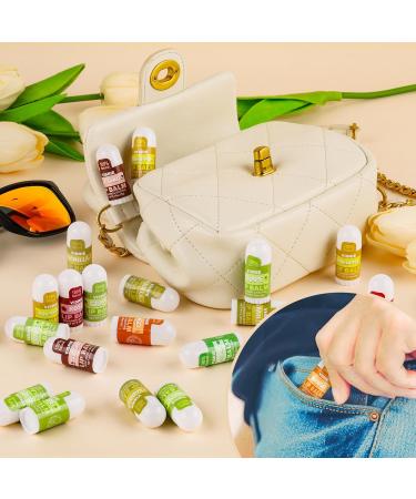 Mini Lip Balm 40 Pack Natural Lip Balms Bulk with Vitamin E and Coconut Oil Moisturizing Lip Balm for Dry Cracked lips - 10 Flavors 1 Count (Pack of 40) - Buy Online on GoSupps.com
