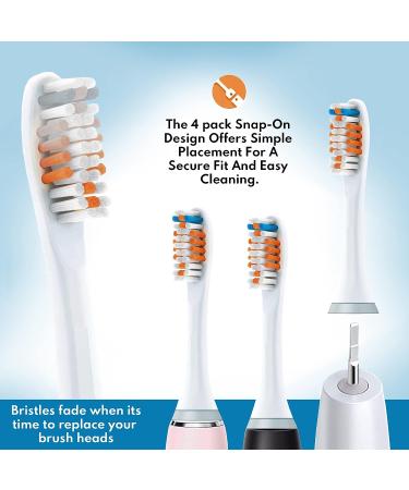 Philips Sonicare Replacement Brush Heads for Optimal Plaque Control - 4 Pack - Buy Online on GoSupps.com