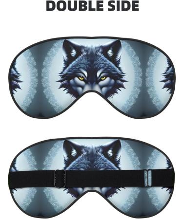 Fierce Wolf Head Eye Mask - Soft Adjustable Sleeping Mask for Men & Women | Ultimate Nighttime Comfort - Buy Online on GoSupps.com