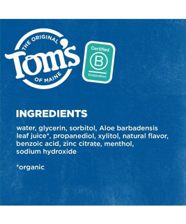 Buy TOMS OF MAINE Long Lasting Wicked Fresh Cool Mountain Mint Mouthwash 16 OZ - Natural Oral Care for Fresh Breath | International Shipping - Buy Online on GoSupps.com