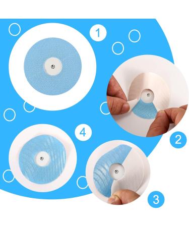 Universal CGM Adhesive Patches Compatible with Freestyle Libre - 30 Pack - Waterproof Sensor Covers for Continuous Glucose Monitor - Blue, 0.8-inch Hole - Buy Online on GoSupps.com
