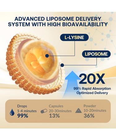 Liposomal L-lysine 1000MG Liquid Drops 13-in-1 Lysine Supplements Monolaurin Olive Leaf Extract with Vitamin C B6 D3 B12 & Zinc for Collagen Lip skin & Immune Support for Kids & Adults 2oz - Buy Online on GoSupps.com