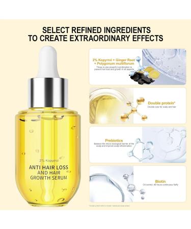 Return Ginger oil for hair Ginger Regrowth Oil Hair Serums50 ml Hair Serums Oil Prevention of hair loss and natural serums for thicker stronger and longer hair Men and women Retorno - Buy Online on GoSupps.com