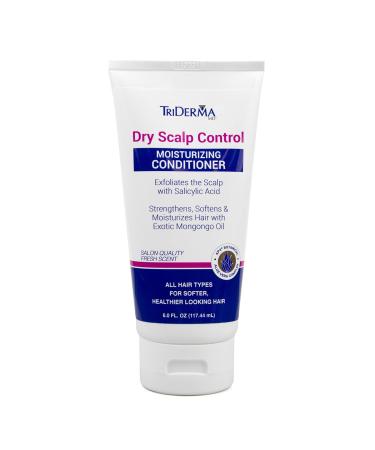 TriDerma Dry Scalp Control Conditioner - Salon Quality Moisturizing Hair Treatment with Salicylic Acid Mongongo & Rosemary Oil - 6 oz - Buy Online on GoSupps.com