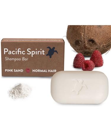 Pacific Spirit Bar Shampoo for normal hair with Coconut Oil & Raspberry  Rich foam  Sulfate-Free  Soap-Free  Zero Waste  Vegan  Eco-Friendly  3.53 Oz Raspberry (normal hair) 3.53 Ounce (Pack of 1)
