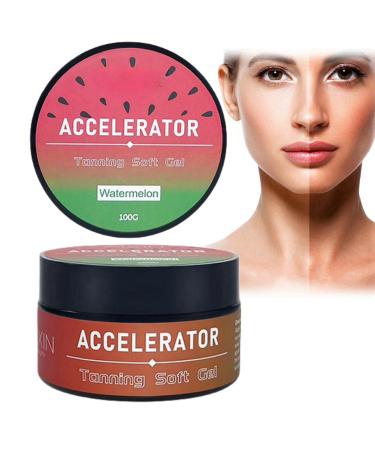 Sun Bed Tanning Accelerator Sunbed Cream Accelerator Tan Accelerator for Sunbed Tanning Cream for Sunbeds Tan Enhancers & Accelerators Intensive Tanning Gel Beaches and Cream (Watermelon Flavor)