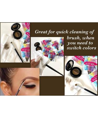 24 Individually Wrapped Makeup Brush Cleansing Cloths - Quick & Convenient On-The-Go Cleaner for Artists & Students - TSA Approved - Buy Online on GoSupps.com