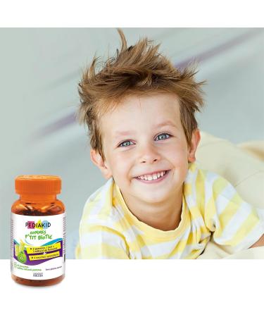 PEDIAKID - Gommes P'tit Biotic - Formule Naturelle au D licieux Ar me de Pomme - Contribue Enrichir la Flore Intestinale - Soutient les D fenses de l'Organisme - 60 gommes Lot de 1 - Buy Online on GoSupps.com