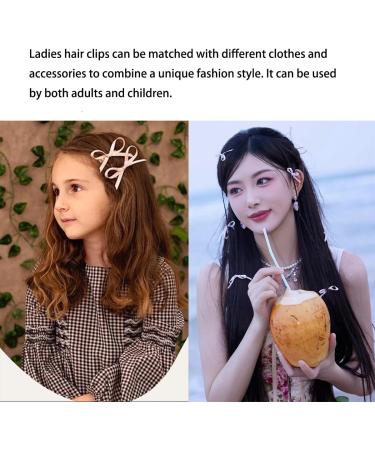 12 Pieces Cute Hair Clips Solid Color Bow Alligator Hair Clips Ribbon Bow Clips Girls Bow Hair Clips for Women Girls Hair Accessories (Pink Off White Black Milk Yellow) - Buy Online on GoSupps.com