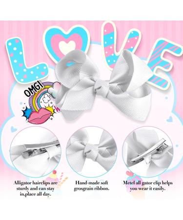 Sibba Toddler Headband Set - 1 PC Headband with Cute Bow Ties and 4 PCS Bowknot Hairpins in White - Perfect Hair Accessories for Easter Day and Baby Party - Buy Online on GoSupps.com