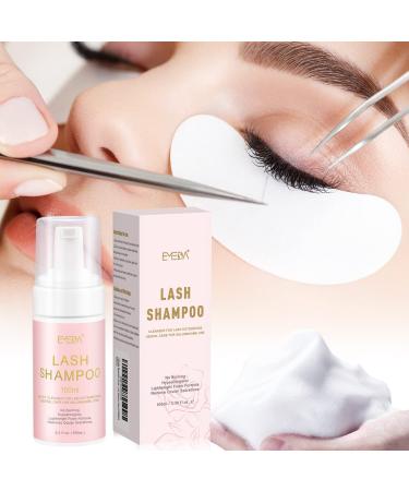 100ml Eyelash Shampoo with Brush - Salon Quality Foam Cleaner for Eyelash Extensions | Emeda Lash Shampoo for Home Use - Buy Online on GoSupps.com