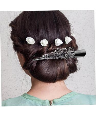 FRCOLOR Rhinestone Hair Clip Hair Jewelry Rhinestone Hairpins Hair Clips for Fine Hair Women Hairpin Hair Clips for Adults Hairpin for Women Party Hair Clips Girl Metal Women's Horn Clip - Buy Online on GoSupps.com