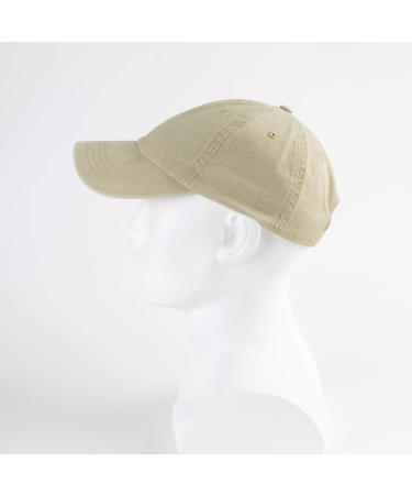 LANGZHEN Unisex Baseball Cap - 100% Cotton Adjustable Dad Hat for Men & Women - Khaki Washed Denim - Ideal for All Styles - Buy Online on GoSupps.com