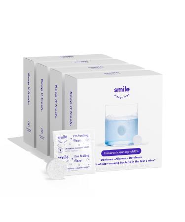SmileDirectClub Retainer Cleaner, 128 Denture Cleaning Tablets, Safe and Minty Fresh