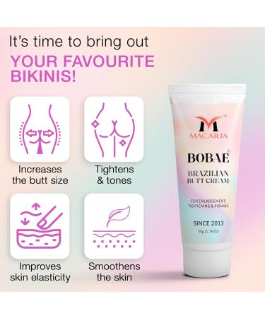 MACARIA Bobae Butt Bum Firming Massage Cream | Skin Tightening & Moisturizing Booty Care for Women - Buy Online on GoSupps.com