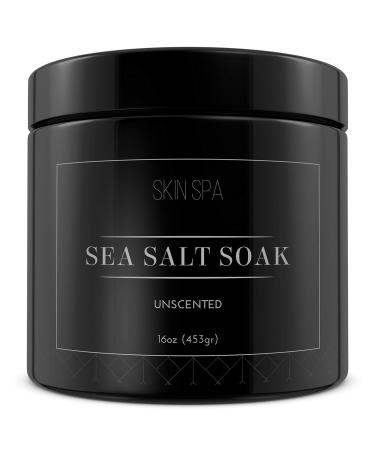 Mineral Sea Salt Soak - Unscented 16oz (453gr)