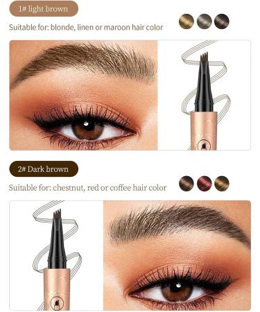 2024 Upgrade Magic Eyebrow Pencil - 3D Waterproof Microblading Eyebrow Pencil Contouring Pen 4 Tipped Precise Brow Pen Fine Stroke Microblading Eyebrow Pencil Natural Makeup (Grey) - Buy Online on GoSupps.com