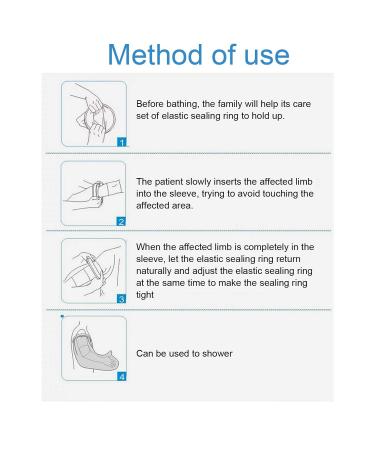 Yosoo Health Gear Waterproof Shower Boot Bag - Reusable Foot Plaster Cover for Broken Toes Wounds & Burns - International Shipping Available - Buy Online on GoSupps.com