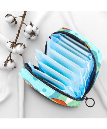 Stylish Cartoon Ocean Women's Napkin Storage Bag | Portable Menstrual Cup & Bandages | Perfect for First Period - Buy Online on GoSupps.com
