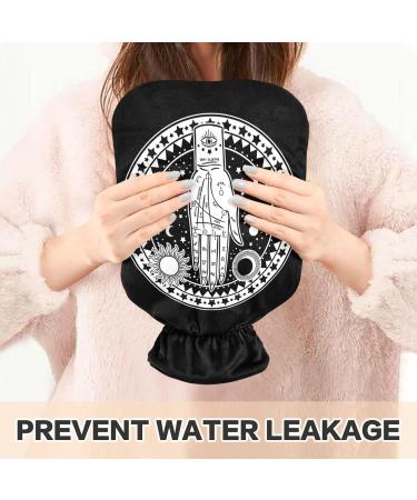 Astrology Hot Water Bottle with Cover - 1L Small Pain Relief Bag BAP-Free for Cramps & Comfort | International Shipping - Buy Online on GoSupps.com