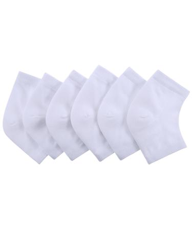 Heel Socks for Dry Cracked Skin - Soft Ventilated & Moisturizing - 3 Pairs for Ultimate Comfort - Buy Online on GoSupps.com