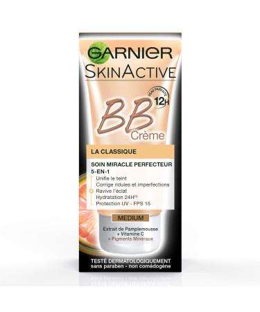 Garnier SkinActive BB Cream La Classique Medium Miracle Perfector 5-in-1 3 x 50ml | International Shipping Available - Buy Online on GoSupps.com