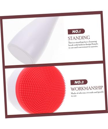 POPETPOP Facial Cleansing Brush Puffs Manual Food Grade Silicone - Buy Online on GoSupps.com