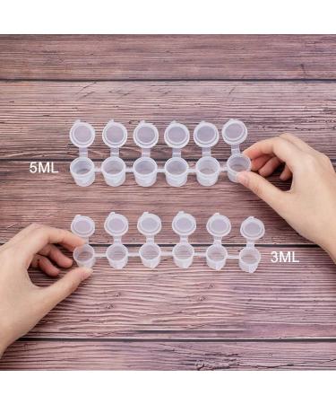 PandaHall 120 Pots 5ml Mini Empty Paint Pot Pod Strips - Arts and Crafts Plastic Storage Containers for Schools & Summer Camps - 0.17 Fl Oz (Pack of 1) - Buy Online on GoSupps.com