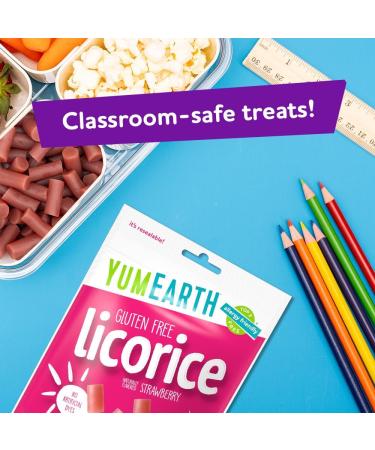 Yummyearth Strawberry Licorice 5 oz - Buy Online on GoSupps.com