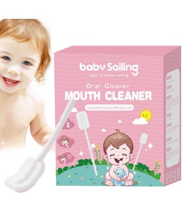Yiurse baby mouth cleaner soft mouth cleaning rod portable and comfortable toothbrush tongue cleaner for baby and children dental and tongue care in box