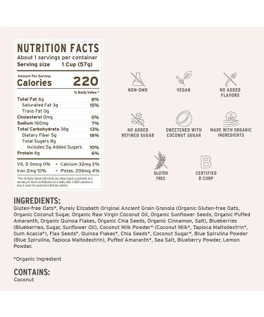 Shop Purely Elizabeth Gluten-Free Blueberry Lemon Oats Cups - 12 Count - Buy Online on GoSupps.com