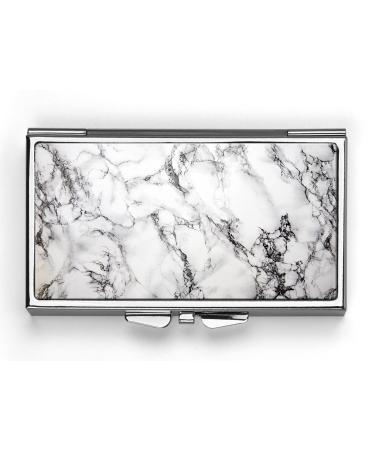 Marble Background Pill Box Compact Rectangle 7 Day Pill Box Pill Case Pill Box