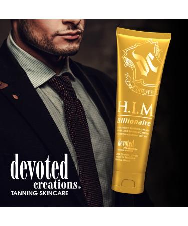 Devoted Creations H.I.M Billionaire Dark Tanning Lotion 8.5 oz - Rich Bronzing Formula with Color Correctors - Buy Online on GoSupps.com