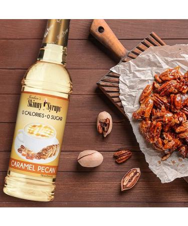 Jordan's Skinny Syrups Sugar-Free Coffee Syrup Caramel Pecan Flavoring for Chai Latte Protein Shake and More - Zero Calorie Gluten-Free Keto Friendly - 750ml (25.4 Fl Oz) - Pack of 6 - Buy Online on GoSupps.com