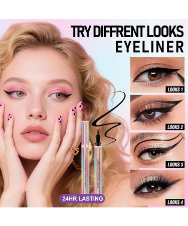 EHIOG Waterproof Eyeliner Black Liquid Eyeliner Antimodal Formula Soft Makeup Gift for Women and Girls Black - Buy Online on GoSupps.com