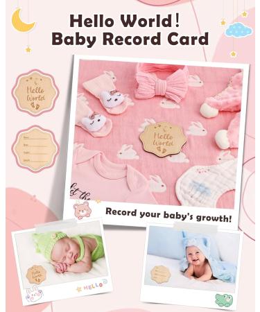 Lictin Pink Baby Gift Set - Newborn Essentials for Girls | Romper Bib Socks Headscarf & Cuddly Rabbit | Perfect Birth Gifts - Buy Online on GoSupps.com