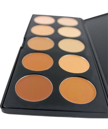 FantasyDay 10 Color Long-Lasting High Opacity Concealer Palette | Full Coverage Contouring Makeup Gift Set with Applicator - Buy Online on GoSupps.com