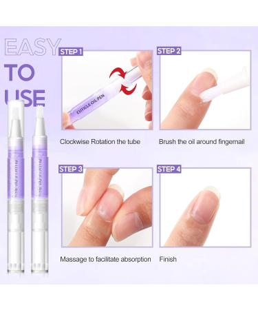 Cuticle Oil Lavender Natural Ingredients Nail Nutrient Oil Pen for Nail Growth Care Nail Treatments Prevent Pen Dry Cracking Deep Nourishment Pen for Ideal Gifts color03 - Buy Online on GoSupps.com